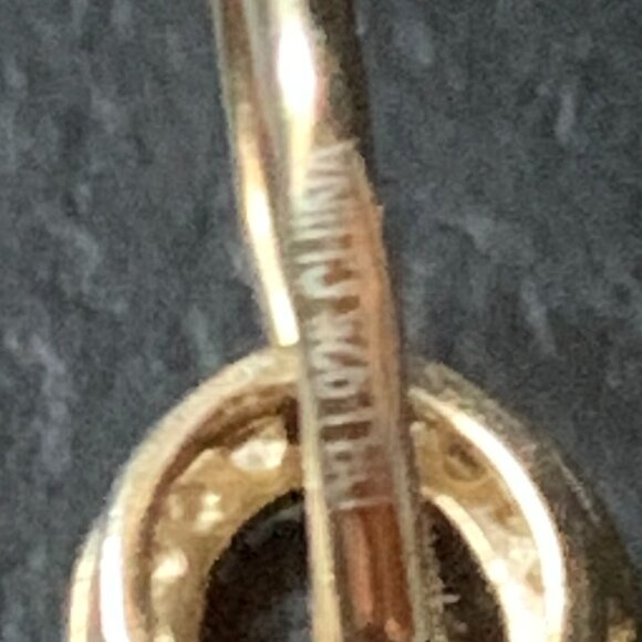 Oval Cut Lab-Created Garnet Drop/Dangle Earrings 14K Gold Plated over Silver - Picture 5 of 5